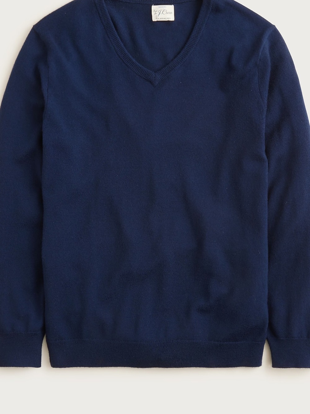 J. Crew Men's V-Neck Sweater in Navy - Picture 3 of 9